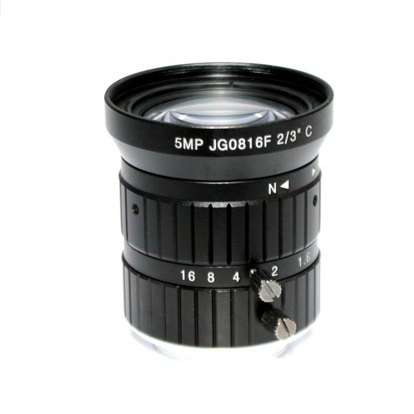 

hd 5mp 8mm cctv camera lens f1.6 aperture 2/3" image format mount c industrial security road monitoring