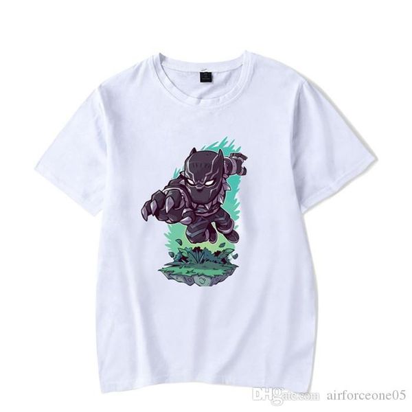 

fashion designer mens and womens t shirts plain white cartoon print tshirt popular young people style tshi, White;black