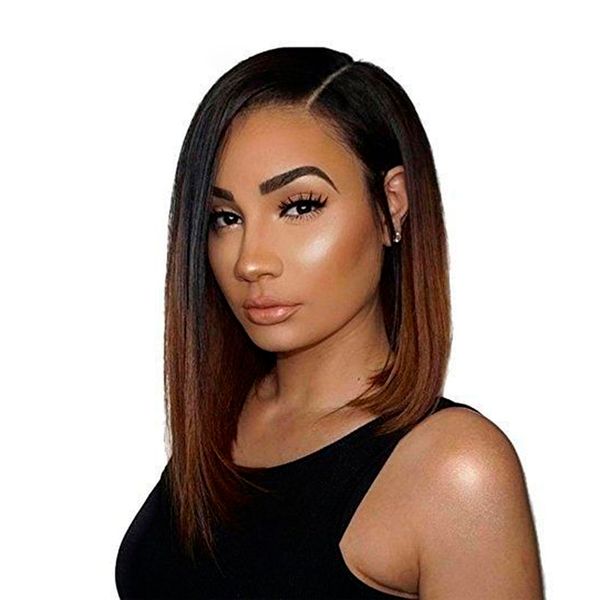 1b 4 Ombre Bob Lace Front Human Hair Wigs Side Part Lace Front