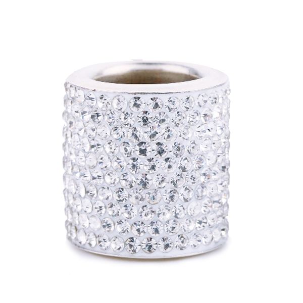 

1x crystal car seat headrest collar decor diamond bling car accessories white