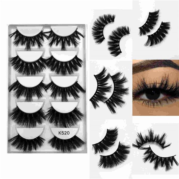 

25mm imitation water mane 5 pairs thick thick false eyelashes