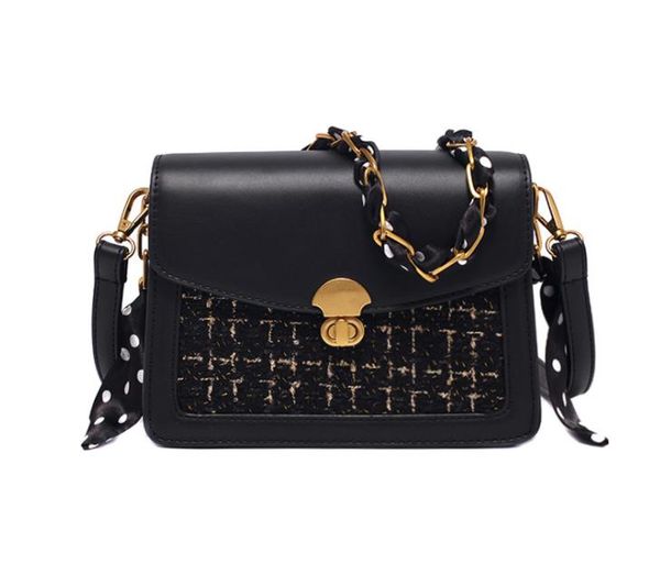 

europe and the united states explosion models woolen shoulder messenger bag women's new organ bag fashion wild shoulder small square ba