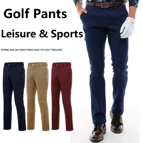 

autumn winter men thickening golf pant golf long trouser men's high-elastic fit sports pants size xxs-3xl, Gary;green