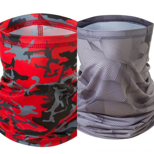 

flru9 лето новый открытый велоспорт половина маска для лица прохладный эластичный лед шеи велосипед шарф ткань велосипед спорт защита от сол, Black