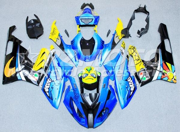 

4 gifts new abs motorcycle full fairings set fit for bmw s1000rr 2015 2016 15 16 body set blue yellow