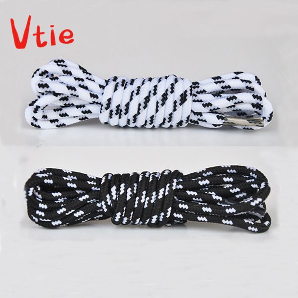 

140cm/55'' black white round shoelaces shoe laces cord string boots sport shoes