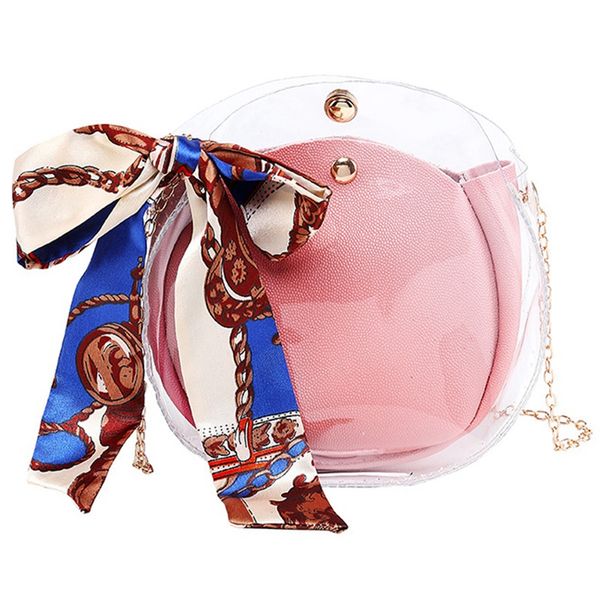 

transparent girl cute chain bag jelly handbag female bag mini small shoulder pink