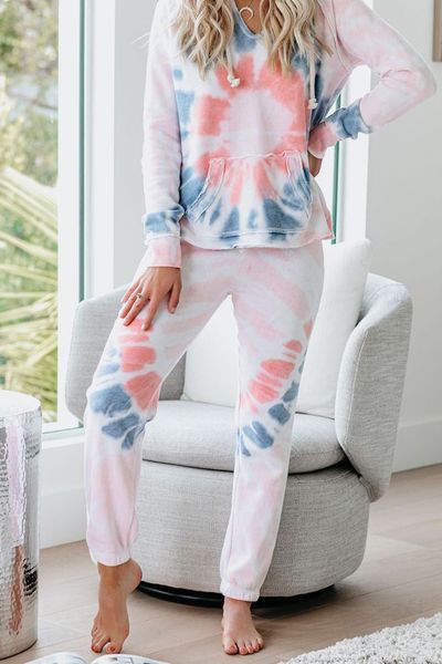 

for pajamas tiedye for female pyjama korte sets met ronde hals en tie-dye tie and dye shirts dark magnet sweet07 dojlg, Blue;gray