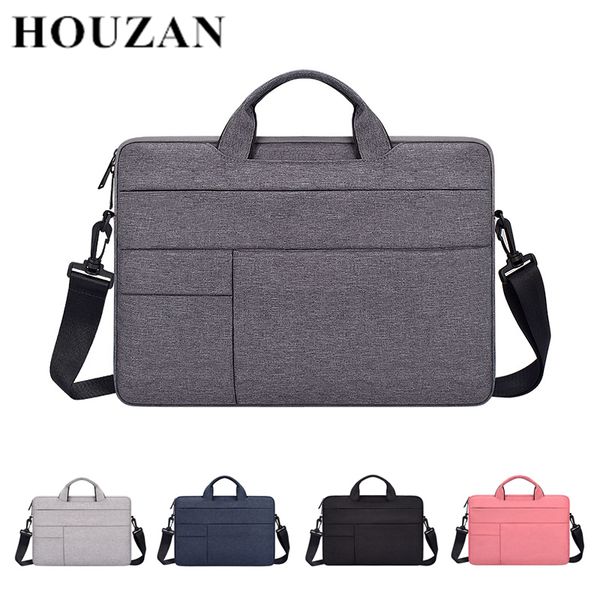 

portable hand office notebook lapbag for men women briefcase waterproof pocket case computer shoulder handbag 13 14 15.6 pc
