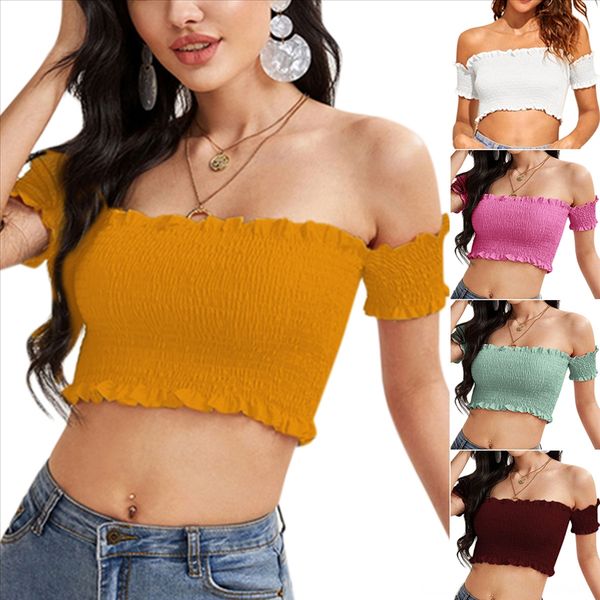 

2020 popular strapless dress shoulder 2020 popular strapless clothing tight women's dress tight shoulder women's clothing, White