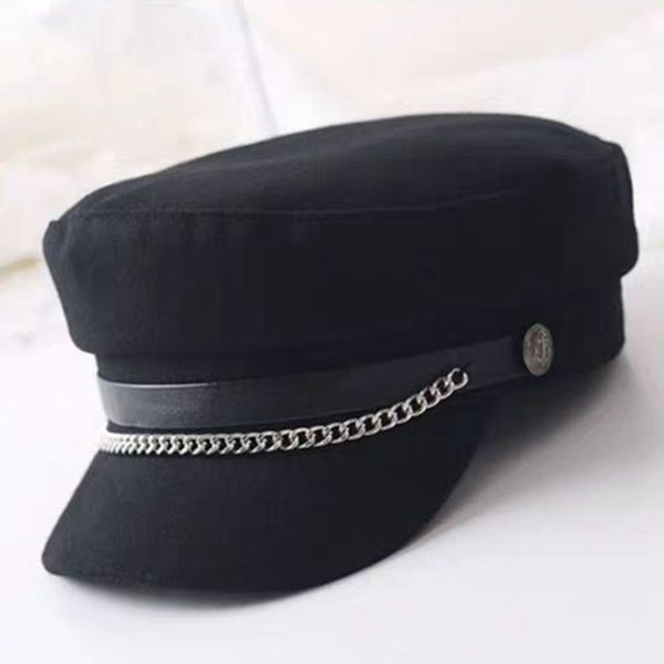 

новый женский navy hat хлопок осень зима зонт flat top женский путешествия cap открытый головные уборы одежда аксессуары 1, Black;white