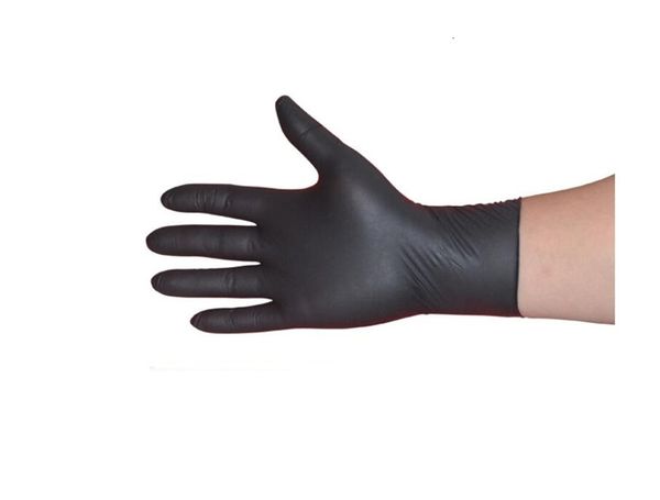 

black rubber nitrile waterproof and indrustial lady glove workshop printing gloves qa22x8