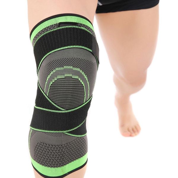 

elastic nylon fitness running cycling knee support braces sport compression pad sleeve for basketball football, Black;gray