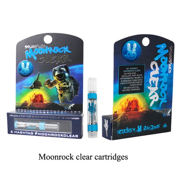 

DHL Последние Новые Бренды 510 Threading Moonrock Clear Vape Carts На складе Патроны испарителя Moon Rock Clear