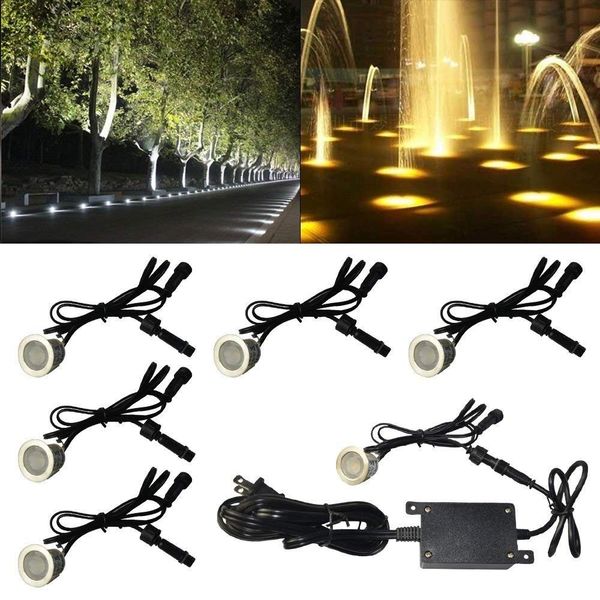 2020 7w 500lm Led Deck Lights Kit 12v Waterproof Recessed Ground 2020 7w 500lm Led Deck Lights Kit 12v