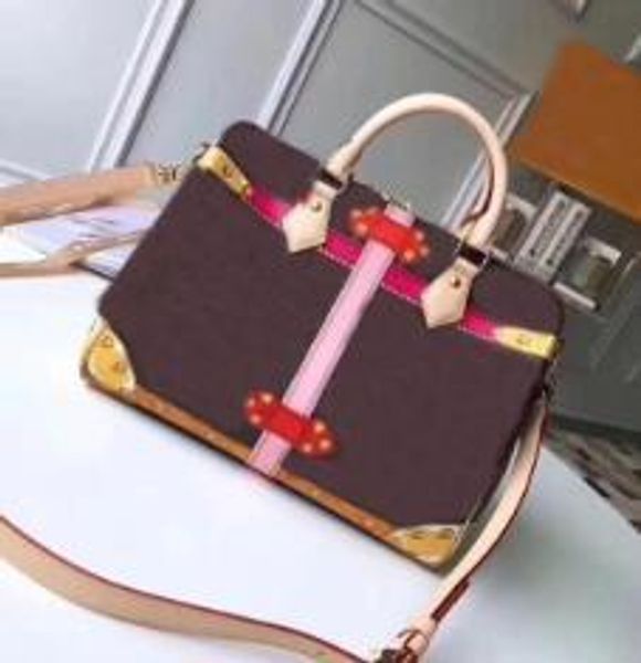 

2019 new famous brand nf handbag real leather damier brown l brand handbag purse bag good price 100% genuine leather handbag