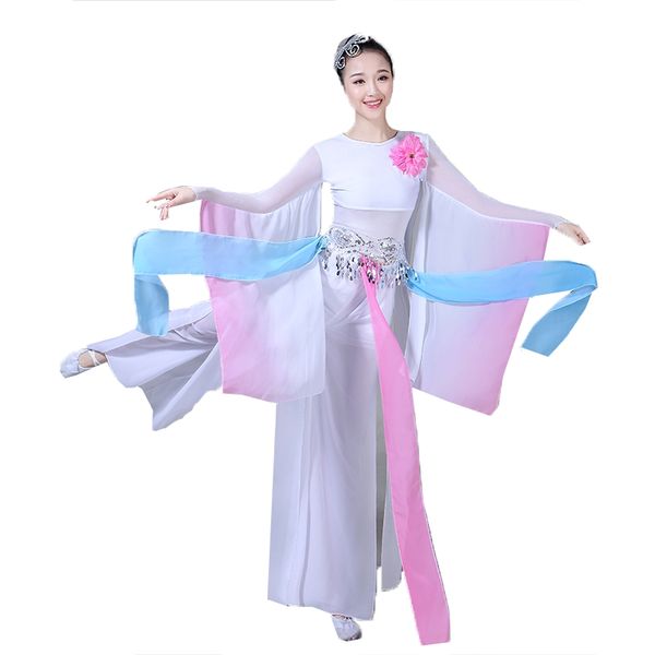 

the new selling classical dance costumes female fairy costume umbrella dance classical performance clothing, Black;red
