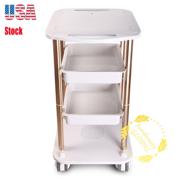 

elling portable beauty machine trolley good quality stand salon trolleys with rice aliuminum material rolling cart