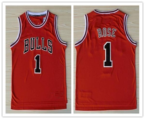 

#1 derrick rose mens jerseys size s- men sport jersey, Black