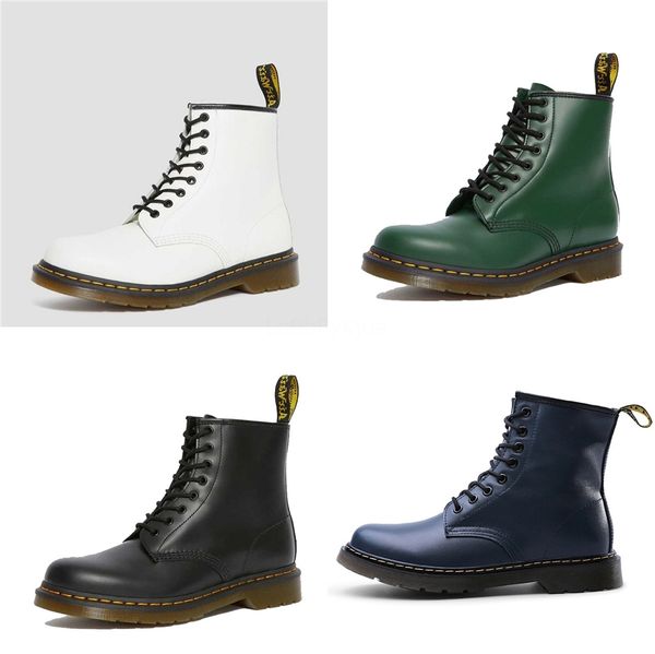 

winter martin snow boots motorcycle boots waterproof outdoor cowhide leather hiking boots winter army shoes#460, Black