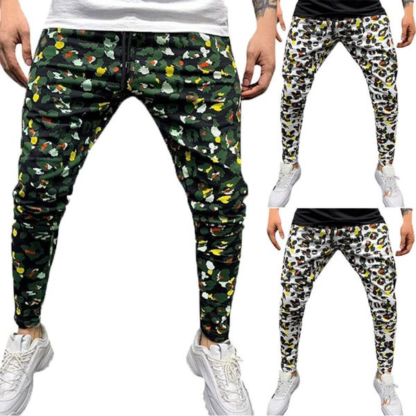 

new men floral harem pants streetwear sports long trousers tracksuit gym casual workout pants joggers sweatpants male bottoms, Black