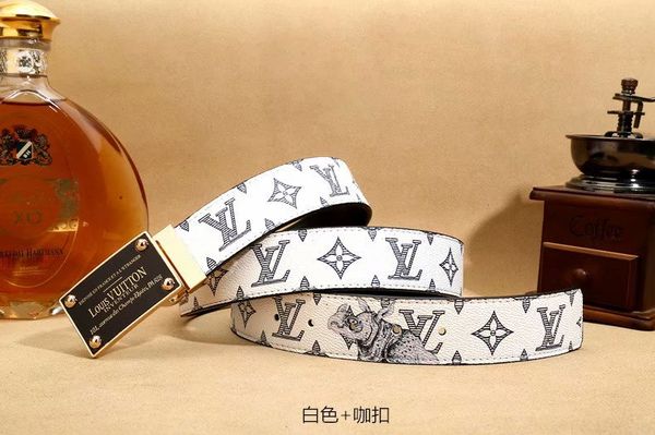 

jeepsoul мужской ремень с кожаной пряжкой, Black;brown