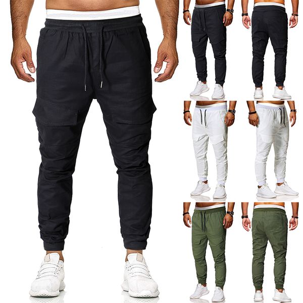 

мужские длинные повседневные спортивные штаны gym slim fit брюки бег бегунов тренажерный зал спортивные штаны, Black