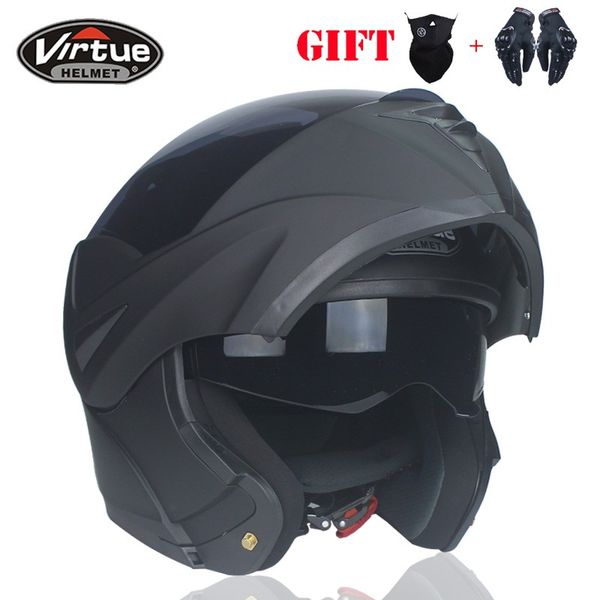 

dot approved module flip motorcycle helmet with interior sun visor full face racing dual lens helmet virtue-808
