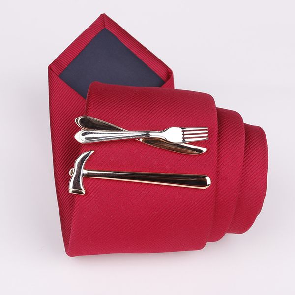 

i-remiel 2018 new fashion animal airplane copper alloy metal tie clip for men's dress shirt collar decoration variety of options, Silver;golden