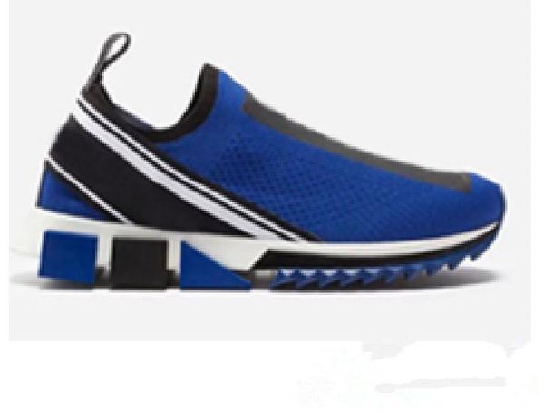 

luxury fashion sorrento sneaker mens designer shoes fabric stretch jersey slip-on sneaker lady two-tone rubber micro sole casual shoes 103, Black