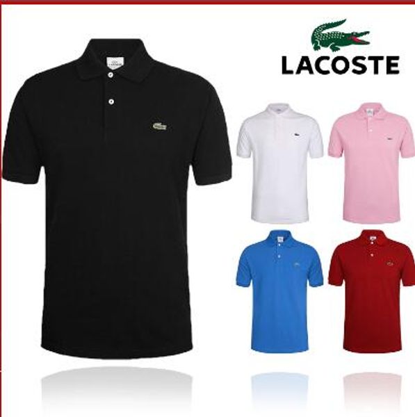 

polo shirt men's lapel solid color short sleeve t-shirt men's version of the new trend summer men's classic half sleeve fashi, White;black