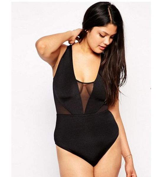 

плюс размер бикини купальники для женщин пляжная одежда 2019 летняя сетка монокини боди high cut купальники купальный костюм sexy lady купал