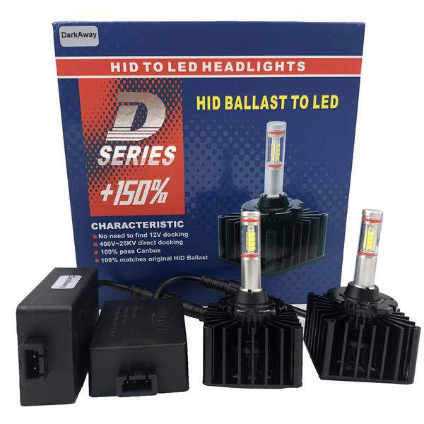 

darkaway d1s светодиодных ламп d3s d2r d2s d4s d5s d8s омыватель фары лампа 35w 4000lm plug & play в исходный hid балласт canbus error free