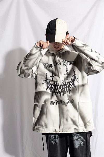 

mens designer hoodies brand thick printed loose sweatshirt winter mens hiphop hooded pullover, Black