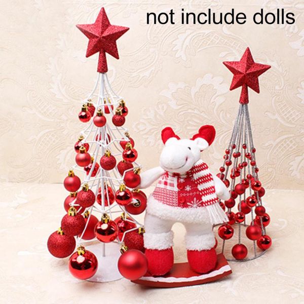 

gift party supplies craft ball tower holiday home exquisite mini christmas ornament new year layout shopping mall tree star