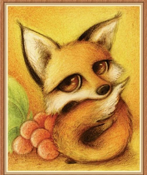

full square/round drill 5d diy diamond painting "fox" embroidery cross stitch mosaic home decor art experience toys gift a0485