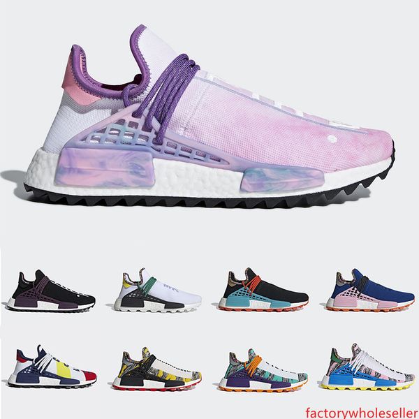 

new arrival inspiration solar pack human race trail running shoes men women pharrell williams hu heart mind equality sports runner sneakers