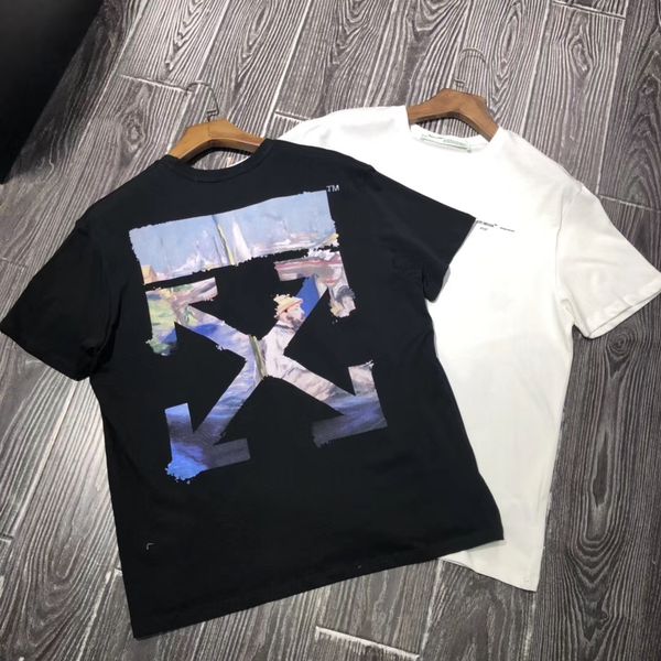 

19ss Итальянский Модный Бренд Paris Дизайнер Мужские Футболки Классические Высокого