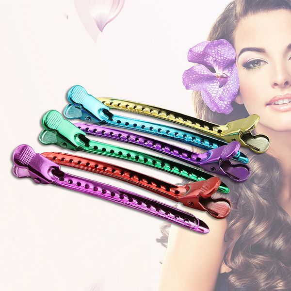 

12pcs/set metal hair clips sectioning positioning diy hairstyle hairpins haircut perm makeup barrettes headwear clamps un623