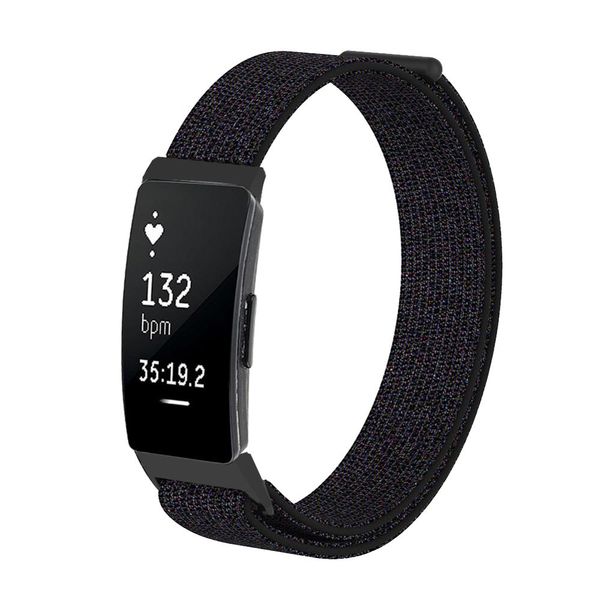 

laforuta inspire hr band nylon bracelet for inspire nylon strap fitness tracker wristband smart accessories women men, Black;brown