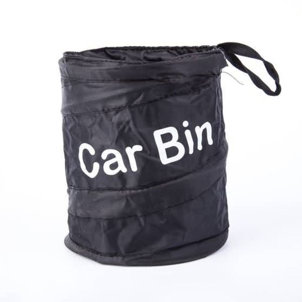 

creative waterproof auto car trash can portable folding hanging pocket universal travel car back seat storage bag