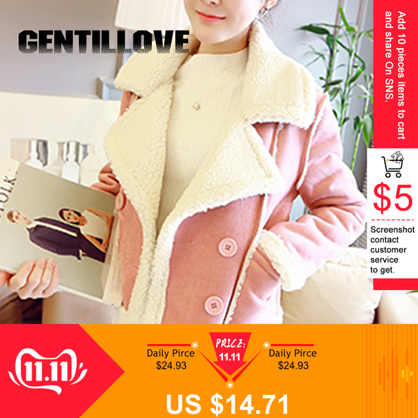 

faux fur sheepskin coat women leather thick suede down jacket female autumn winter lambs wool short motorcycle coats parkas 2019, Black;brown