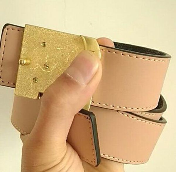

2019 luxury buckle genuine leather belt with mooth metal de igner love belt men women new men google belt brand belt, Black;brown