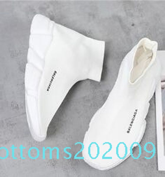 

platform speed trainer mens womens sock shoes black white red men women fashion designer sneakers casual shoes 09r