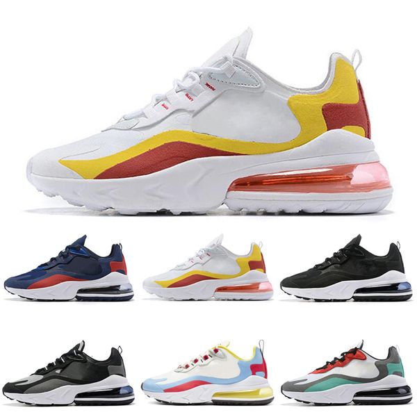

2019 fashion react running shoes for women men shoes bauhaus optical whtie black mens trainers outdoor athletic sports sneakers 40-46