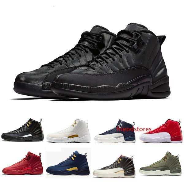 

новый cny утепленный 12 xii 12s мужская баскетбольная обувь тренажерный зал красный мичиган темно-серый крылья международный полет спортивны