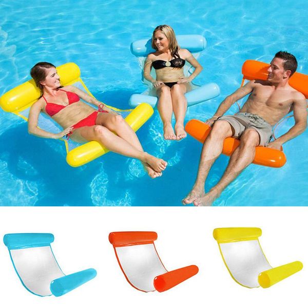 

new water hammocks beach inflatable float solid inflatable raft pvc air mattress grown-up toy swimming pool accessories