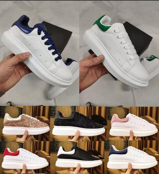 

2019 speed trainer white shoe promotion fashion casual shoes blue flats thick sole leather walking shoes ours daily dress party sneakers box, Black