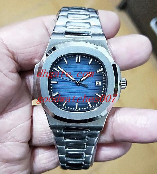 

Отличные мужские модные наручные часы Blue Dial 40mm 5711 / 1A 010 Часы из нержавеющей стали (