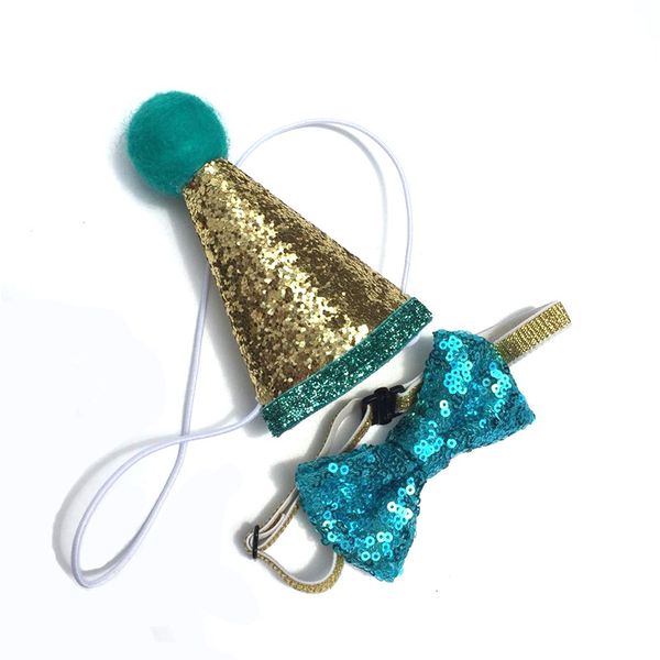 

blue dog birthday hat gift for dog puppy party favors pet cat party hat blue tie for pet birthday s